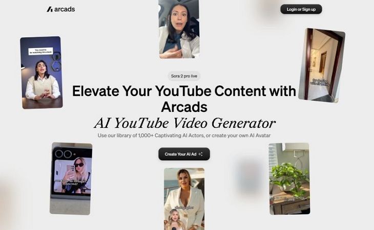 Arcads AI | UGC Video Makers for Creating YouTube Shorts