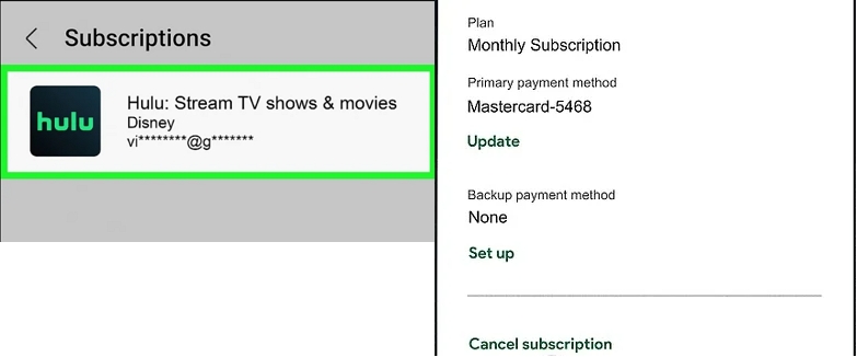 cancel subscription Android | how to cancel hulu on roku