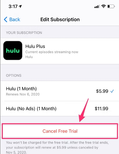 cancel subscription iPhone | how to cancel hulu on roku