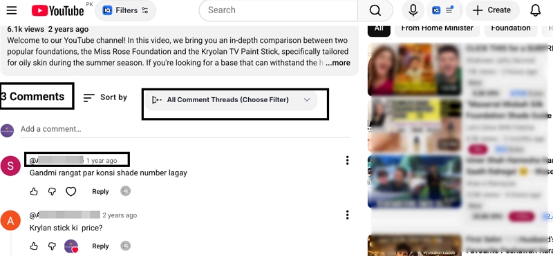 scroll down to comments