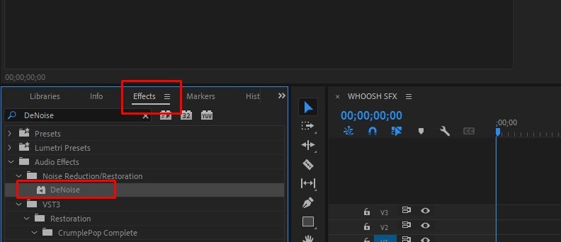 adjust Amount | Remove Wind Noise from Videos