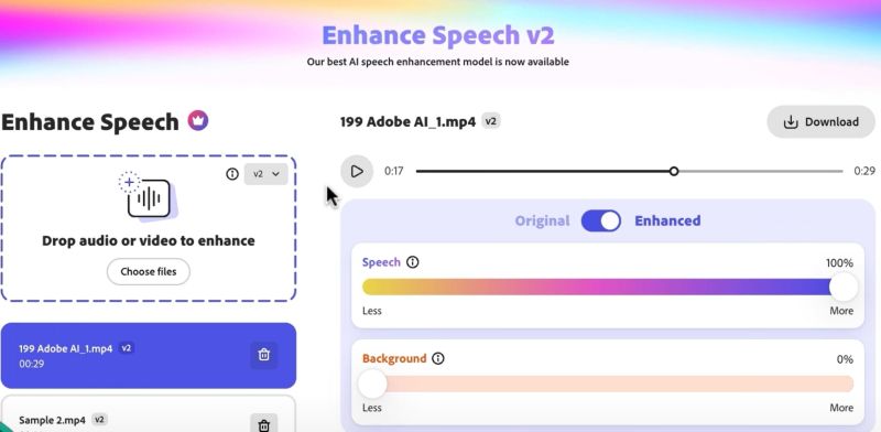 preview difference | Remove Wind Noise from Videos