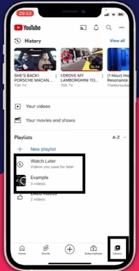 tap Library | Add Videos to Playlists on YouTube