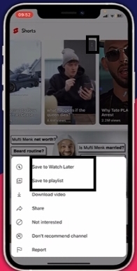 select Save to Watch Later | Add Videos to Playlists on YouTube