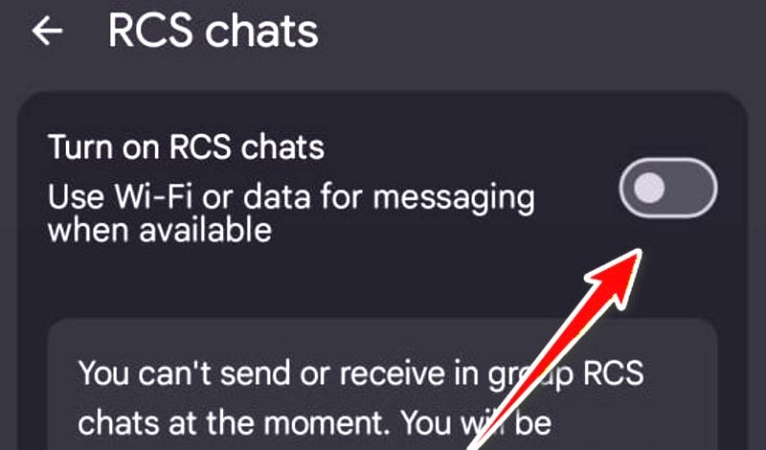 turn off Turn on RCS | Why Are Videos Sent to Me Blurry on My iPhone