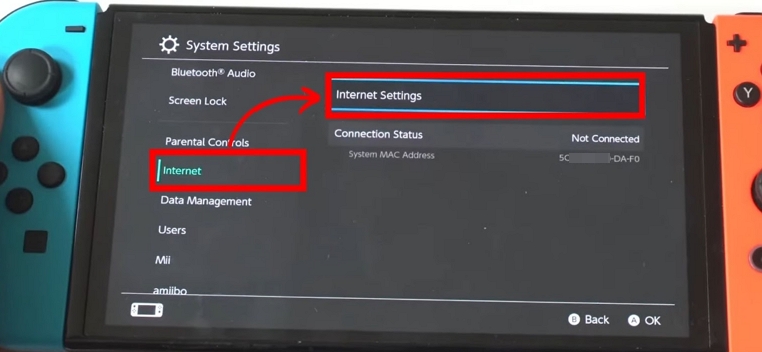 go to Internet Settings | can you watch hulu on nintendo switch