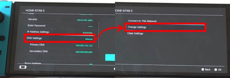 open Change Settings | can you watch hulu on nintendo switch